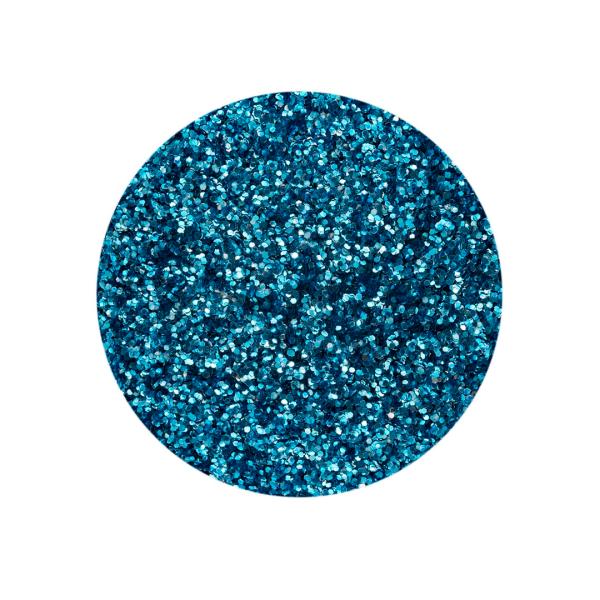 Sehr feiner, zarter Bio-Glitter in Pastell-Hellblau, der auf Kerzen eine frostige, eisblaue Schicht bildet und einen sanften Schimmer verleiht.