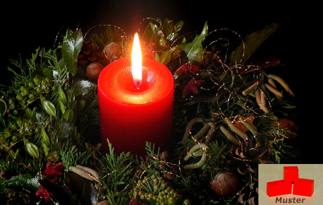 Wachsfarbe weihnachtsrot