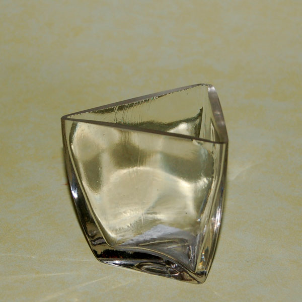 kerzenglas-dreieckig Rustica-Glas Kerzenhalter dreieckig
