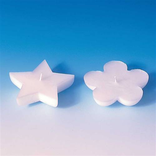 Gießform grosse Schwimmkerzen Stern - Rosette