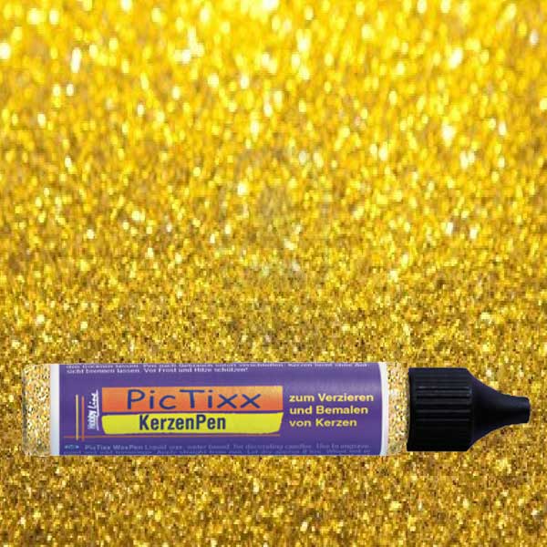 5661112b5c6741f316c77dac47087afa Kerzen-Pen Glitter gold