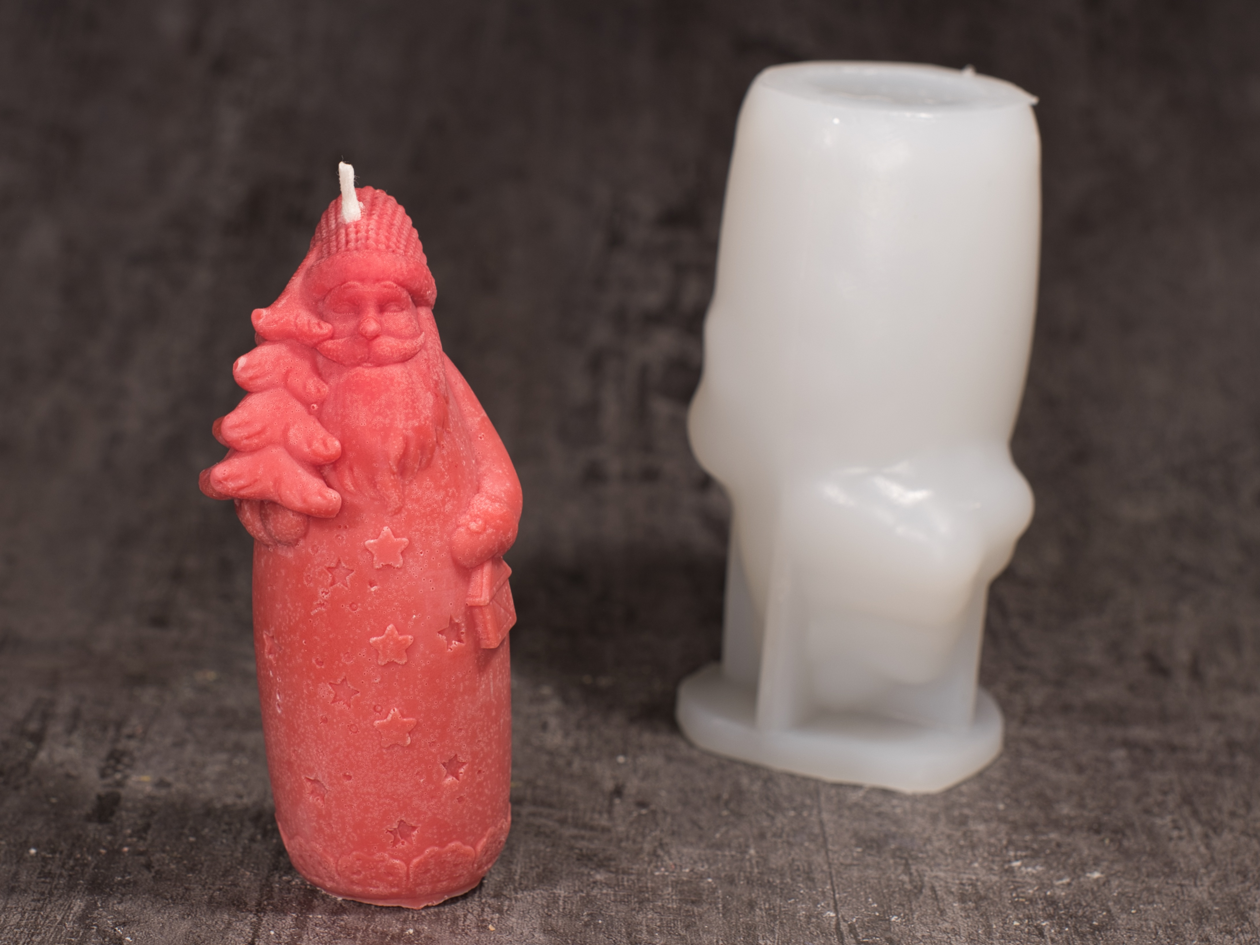 Silikonform schlanker Weihnachtsmann