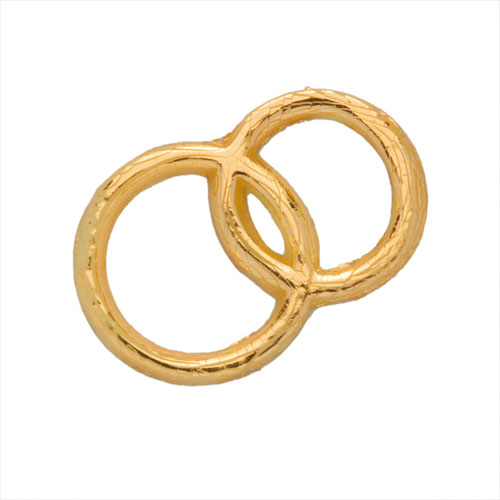57daf81e32e53abba61f2348ec3c31d0 Wachsornament Eheringe gold (Hochzeit)