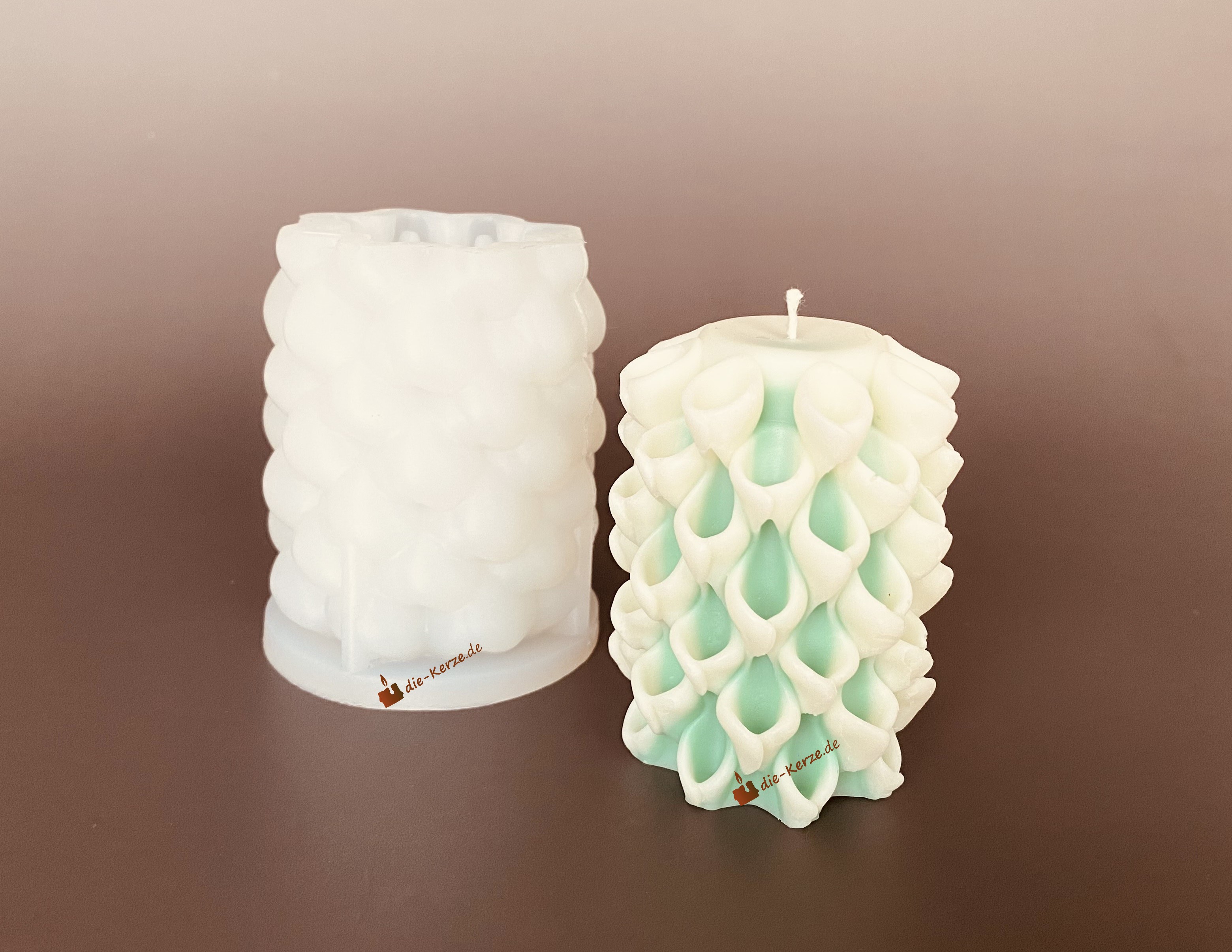 K7095 Silikonform Zylinder mit Kelchen 01