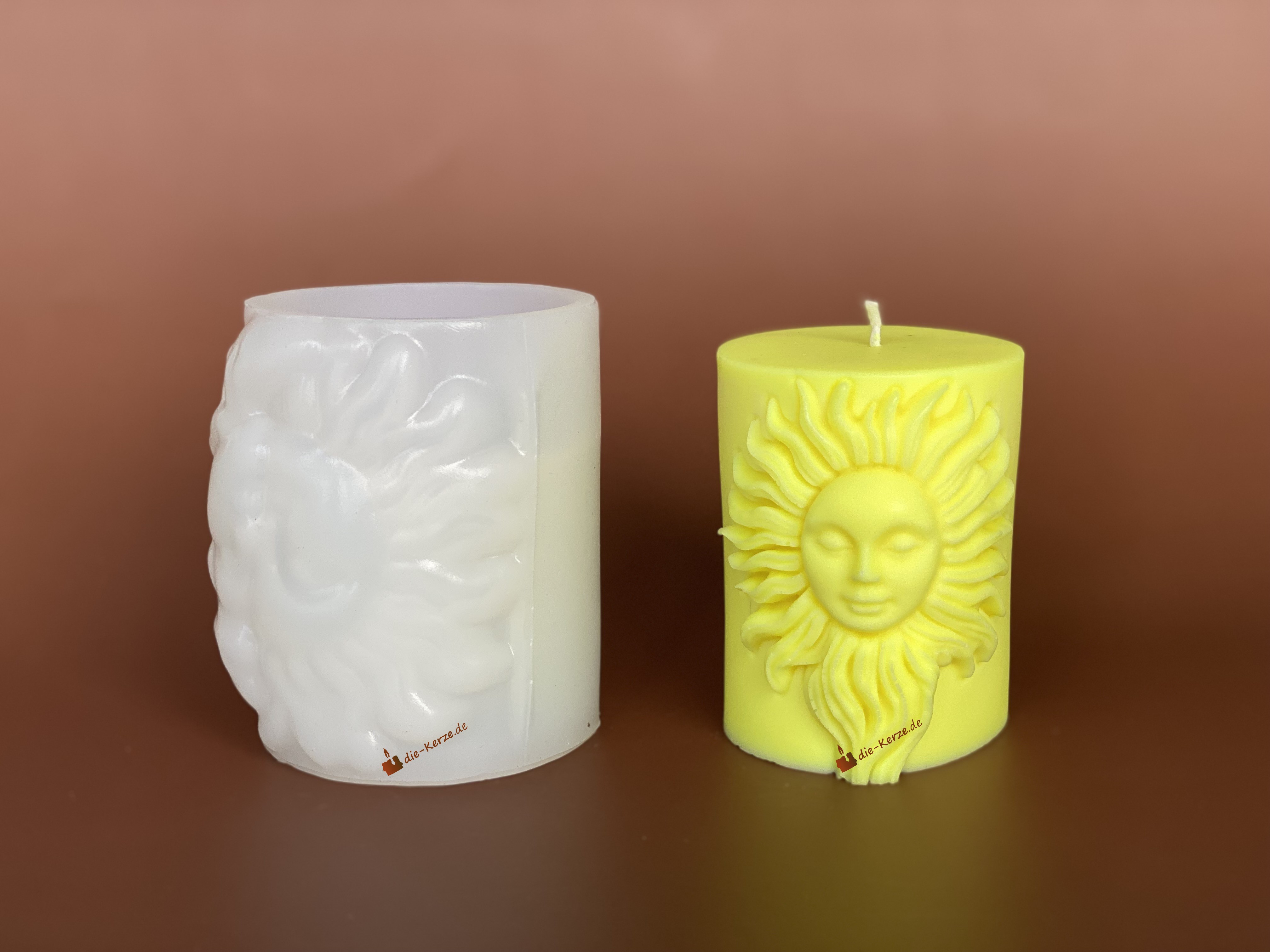 K7111 Silikonform warme Sonne Silikonform warme Sonne um deine eigene Kerze zu gießen
