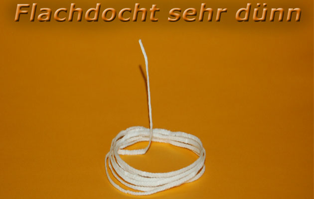 Flachdocht sehr dünn (3x6) 5m
