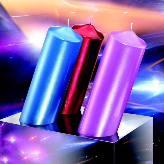 Magnetkerze HeavyMetal pink