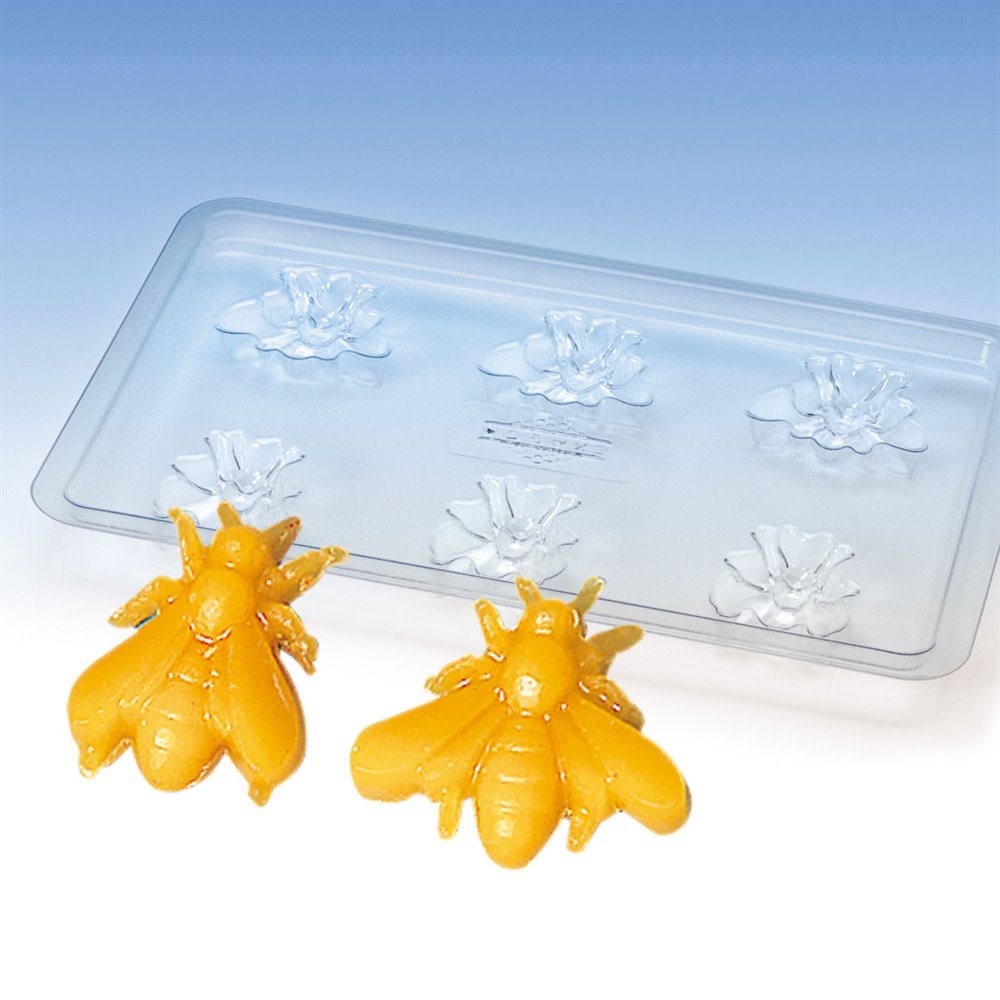 Dekor-Gießform kleine Bienen