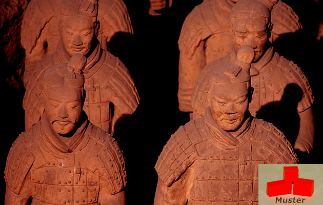 Wachsfarbe terracotta