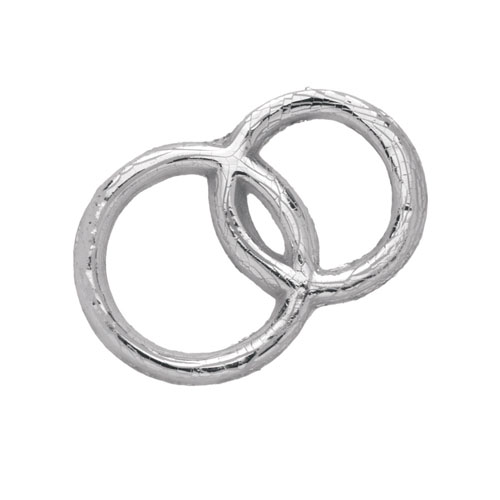 4fe34b6c7a0feb51eec212545369ab99 Wachsornament Eheringe silber (Silberhochzeit)