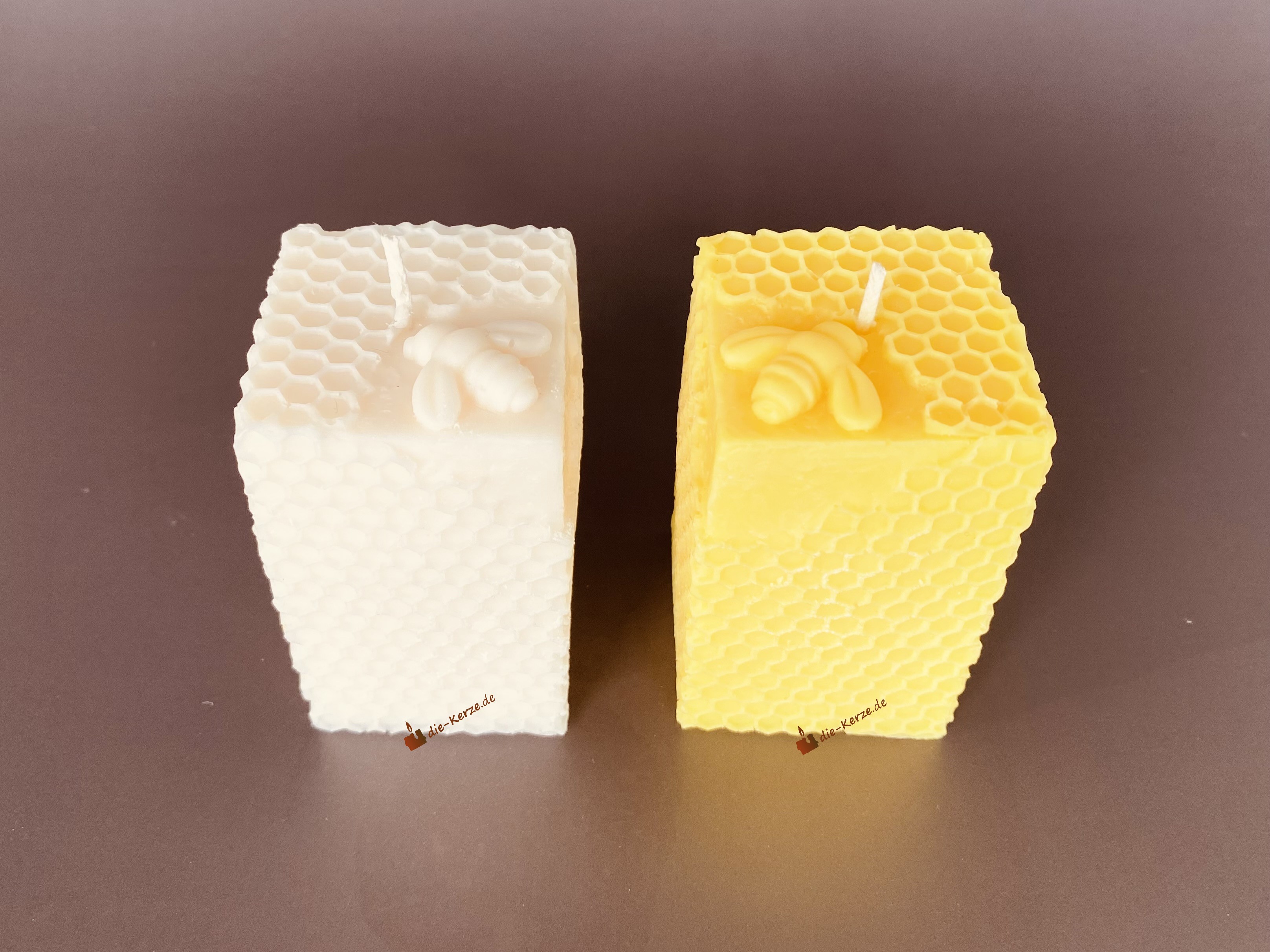 K7088 Silikonform Wabenkerze mit Biene quadratisch 02