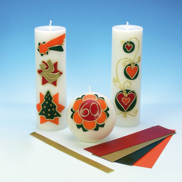 KerzenverzierSet Jubiläen Festtage