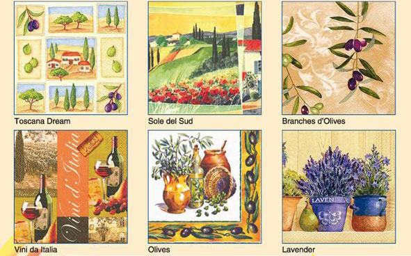 be605aa2d7268f61f0061b5c386320bb Serviettenmischung: Bella Italia