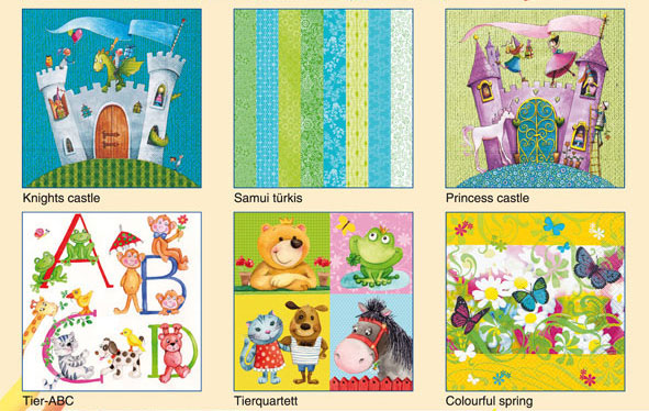 d6358f63e9c8c645e36aad74fdb9ad7b Serviettenmischung: Kinderzimmer