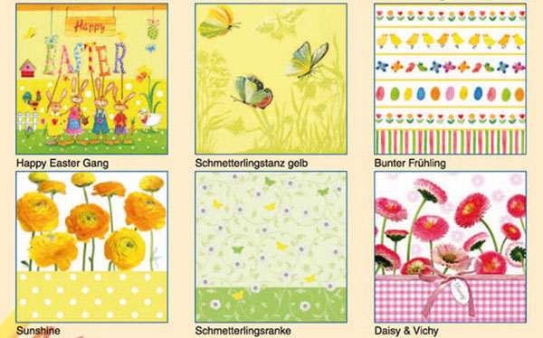 922223794935d636c9a5d4a709c9c232 Serviettenmischung: Frühling