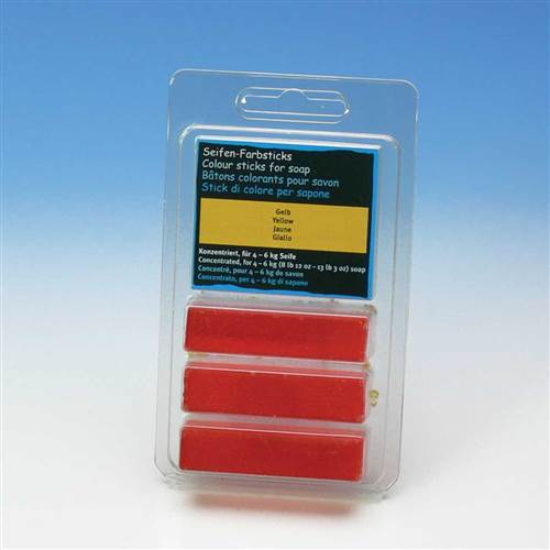 seifenfarbe-gelb Seifenfarbsticks gelb