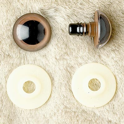 Teddy-Augen schwarz 12mm