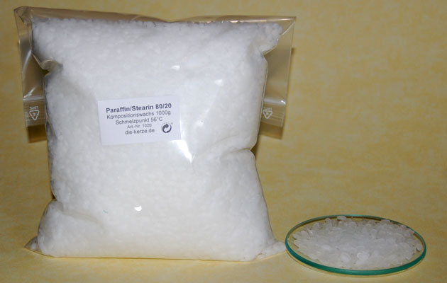 4146c224a8367e7ae42662ff65bc9e29 Paraffin/Stearin (80/20) 1 kg